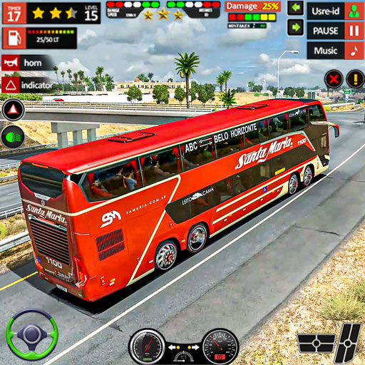 City Coach Bus Game 3D