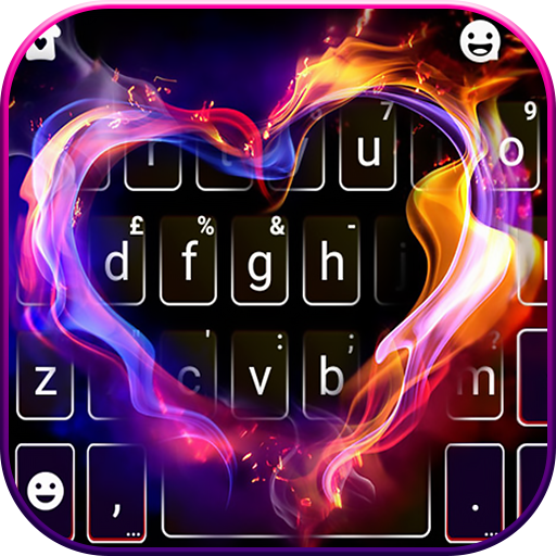 Flaming Heart Keyboard Theme