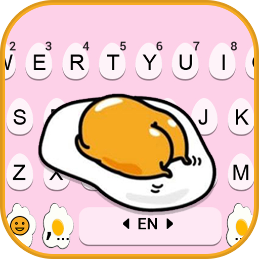 Lazy Cute Egg Keyboard Backgro