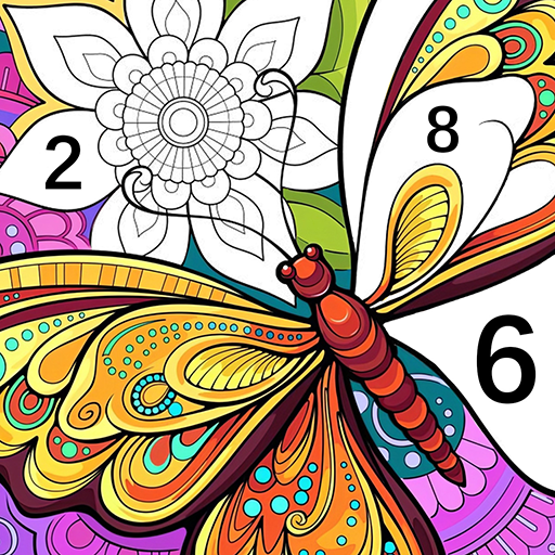 Tangle Color by Number Book