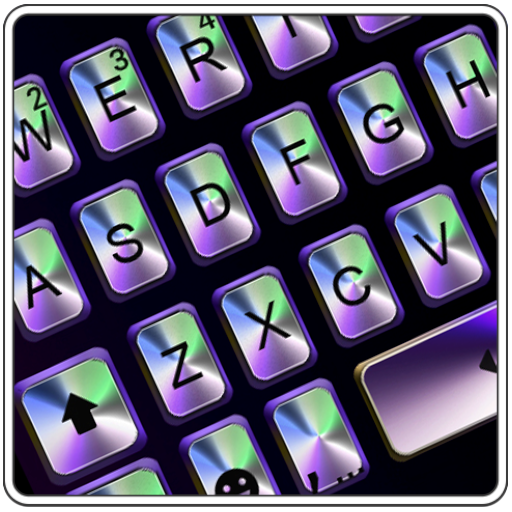 Metal 3d Laser Keyboard Theme