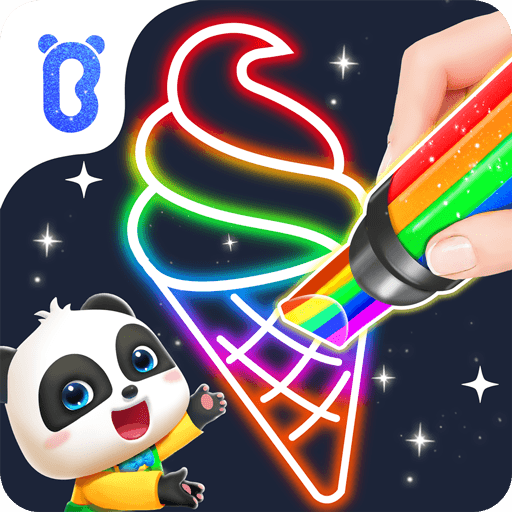 Baby Panda's Glow Doodle Game