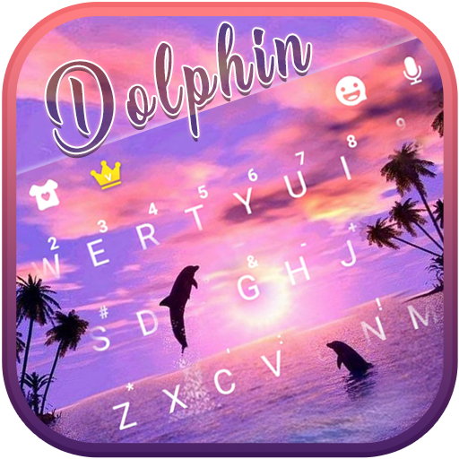 Dolphin Sunset Keyboard Theme