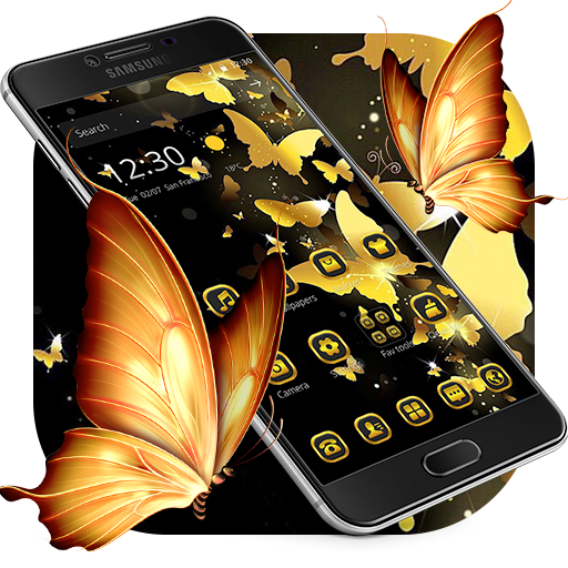 Gold Black Butterfly Theme