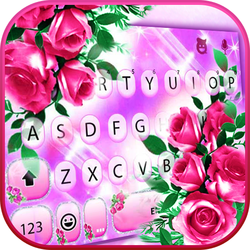 Pink Glamor Roses Theme
