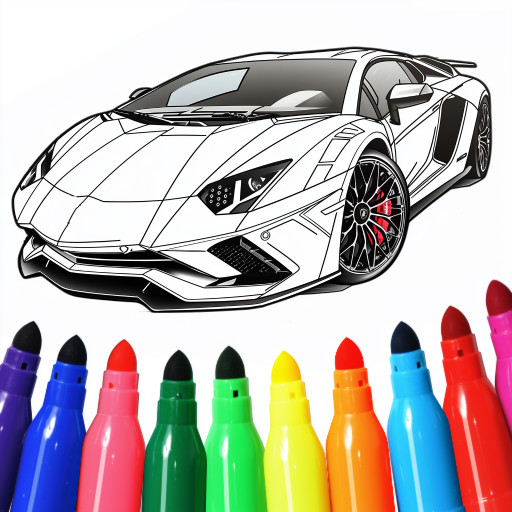 Cars Coloring & Drawing Game