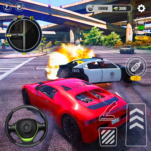 Mega Speed Car Driving Traffic