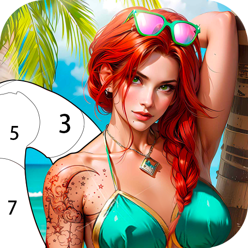 Summer Adult Coloring Book