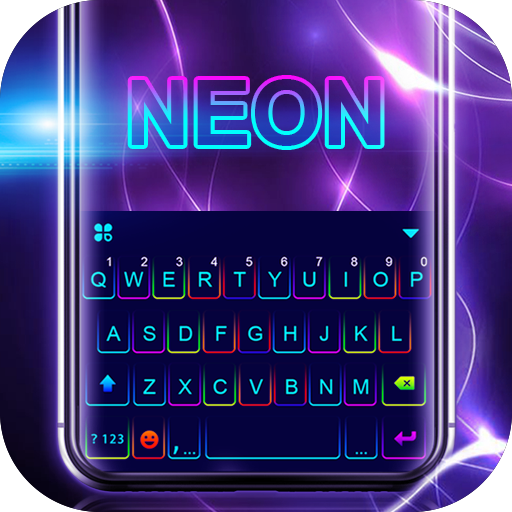 Color Neon Tech Keyboard Theme