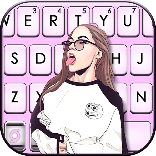 Cool Girl Swag Keyboard Theme