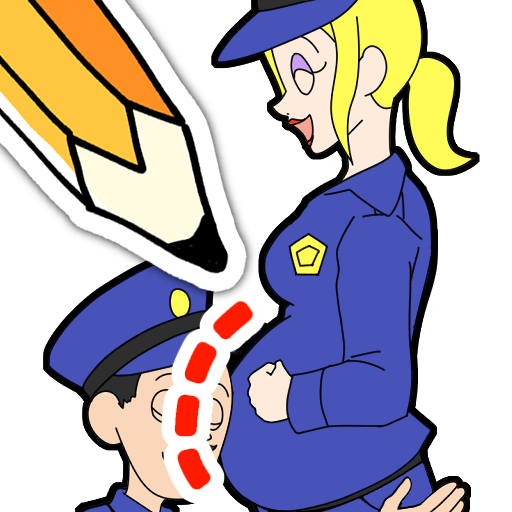 Draw Happy Police - Draw Games