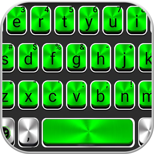 Metal Green Tech Keyboard Them