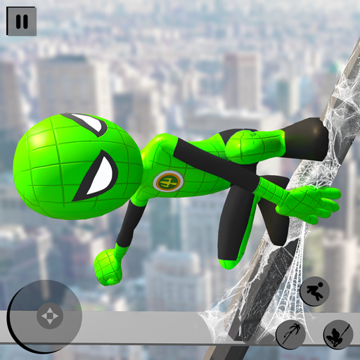 Flying Stickman Rope Hero