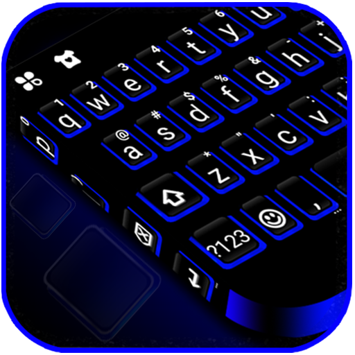 Blue Black Keyboard Theme