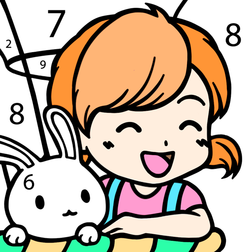Kawaii Color by Number Coloring Book
