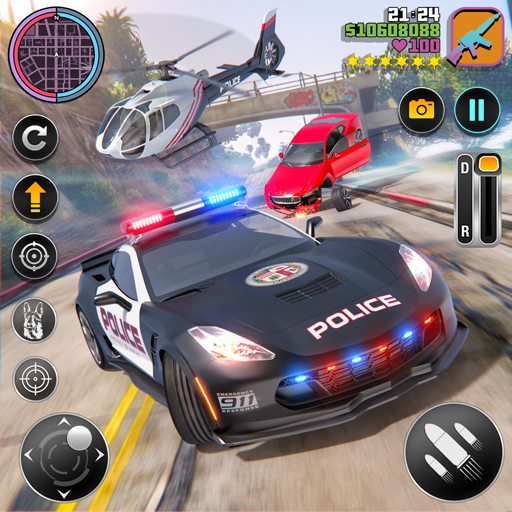 US Cop Car Chase Game 3D