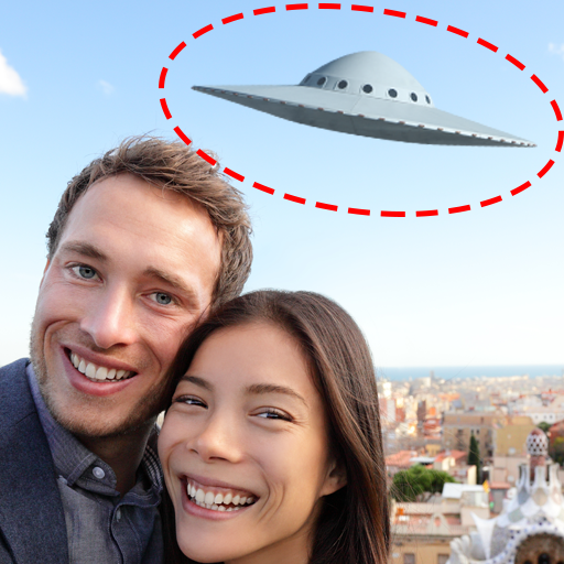 UFO in Photo Prank