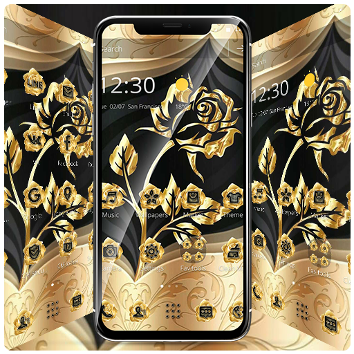 Gold Rose Extravagant Business Theme