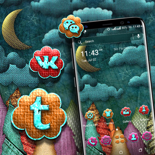 Knitting Cloud Launcher Theme