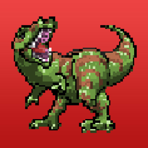 Dinosaur Color By Number: Pixel Art Dinosaur