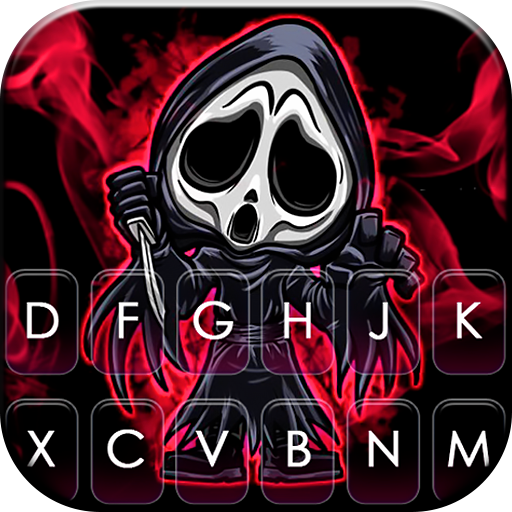 Red Grim Reaper Keyboard Theme