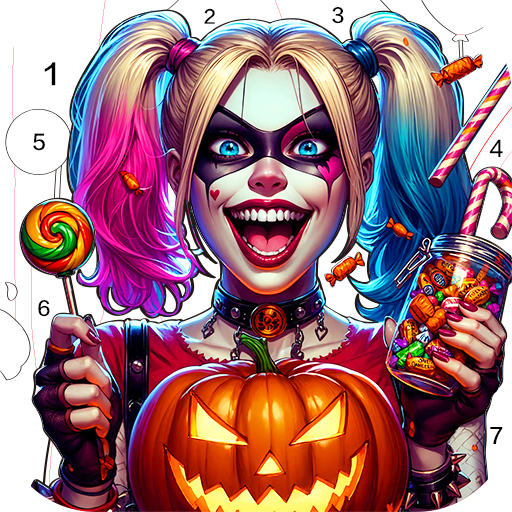 Halloween Color by Number Game