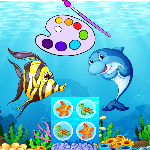 Ocean Animal Learning Coloring