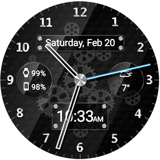 Black Glass HD Watch Face