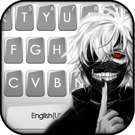 Creepy Mask Man Keyboard Theme