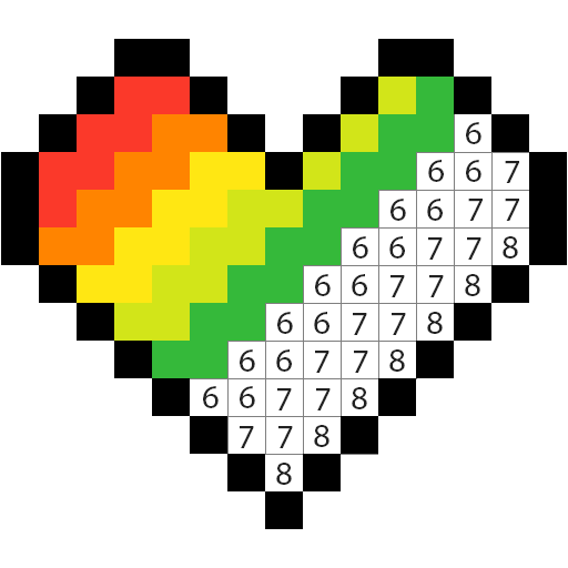 Color by Number - Pixel Art Coloring Book