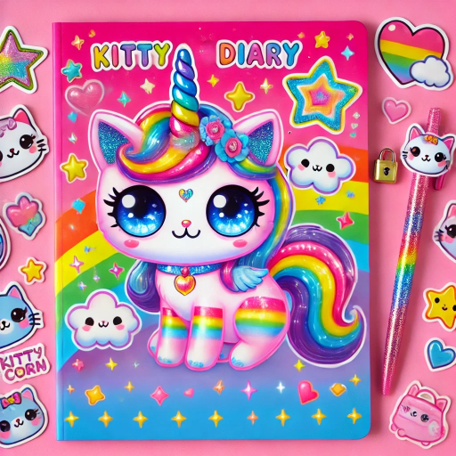 Kittycorn Diary for Kids