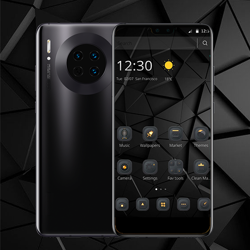 Special Black Business Theme For Mate 30