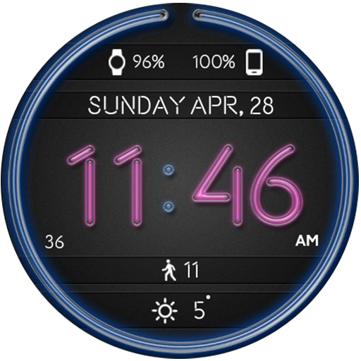 Neon Lights HD Watch Face