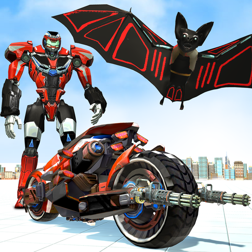 Flying Bat Robot Bike Transform Super Robot Games