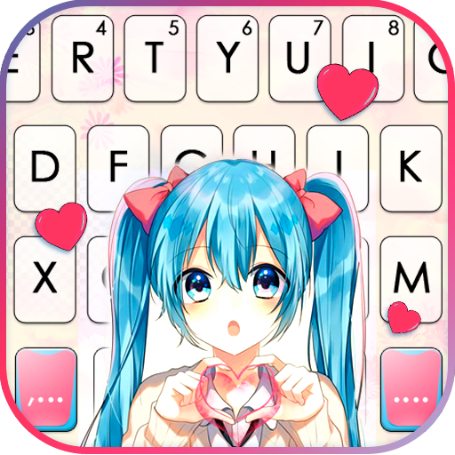 Cute School Girl Keyboard Them