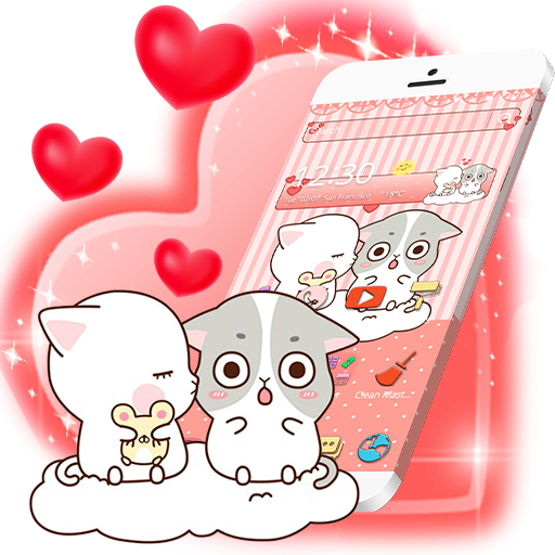 Pink Cute Kitty Lover Theme