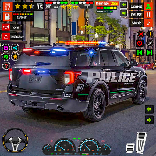 Police Car Chase Parking Game