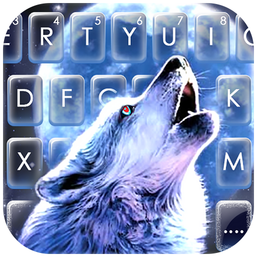 Howling Wolf Moon Keyboard The