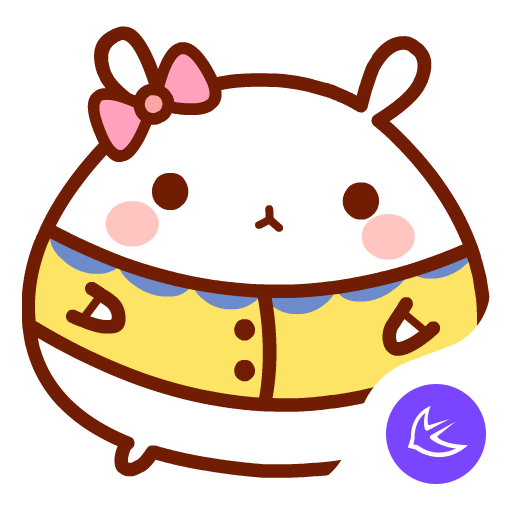 Cute lovely Rabbit-APUS Launcher theme