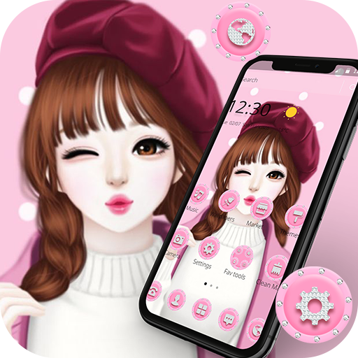 Pink Sweet Girl Love Theme