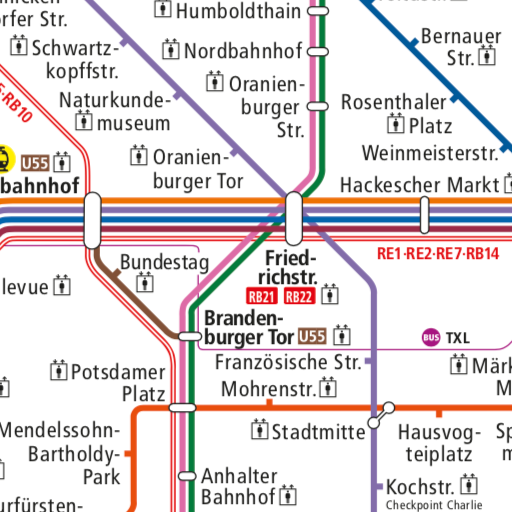 Berlin Liniennetz S und U Bahn