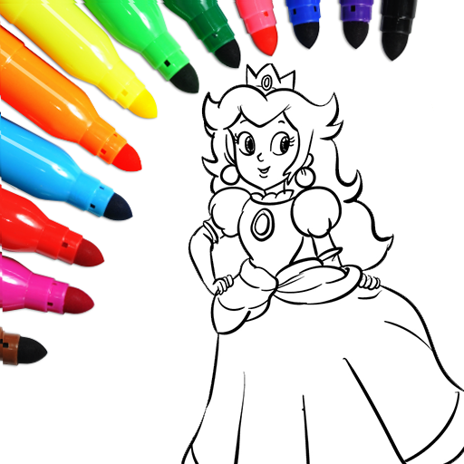 Princesscoloring: paint & Draw