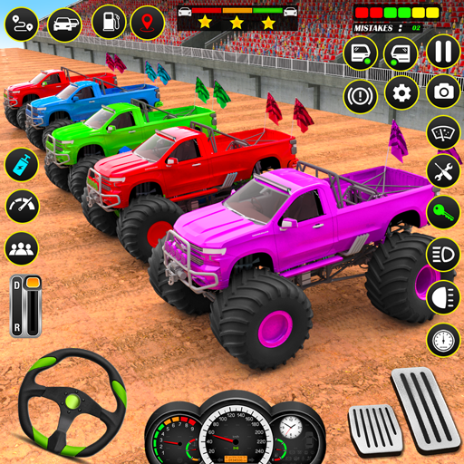 Monster Truck Stunt Car Games