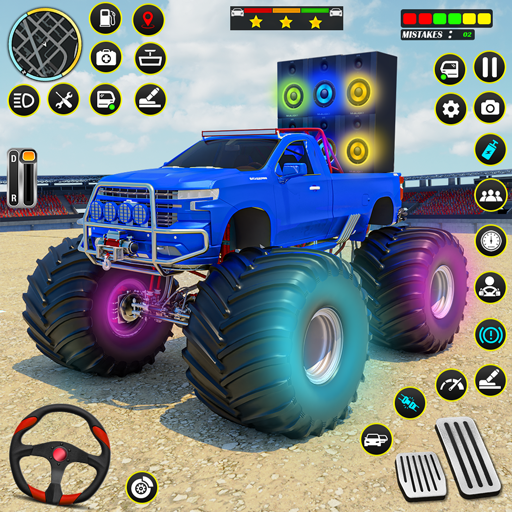 Demolition Monster Truck Games