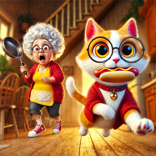 Cat VS Angry Gran Simulator 3D