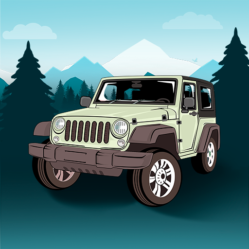 Offroad Jeep Driving
