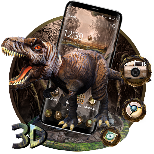 3d Dinosaurs Launcher Theme