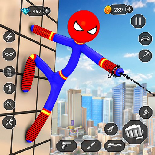 Stick Rope Hero Superhero Game