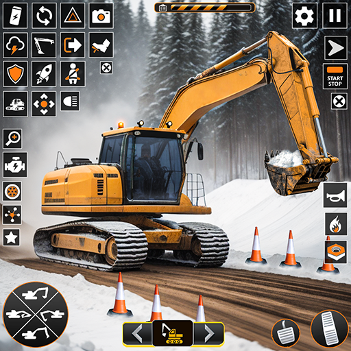 Snow Heavy Construction Game