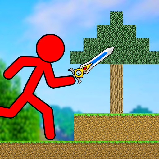 Red Stickman Parkour Fighter